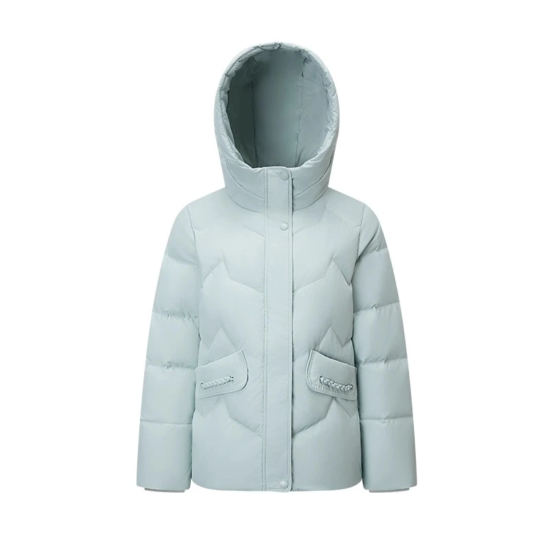 Chericom 여성 겨울 다운 재킷 2025 후드 다운 코트의 새로운 기능 여성용 캐주얼 따뜻한 통근 솔리드 의류 Simple Y309171Y