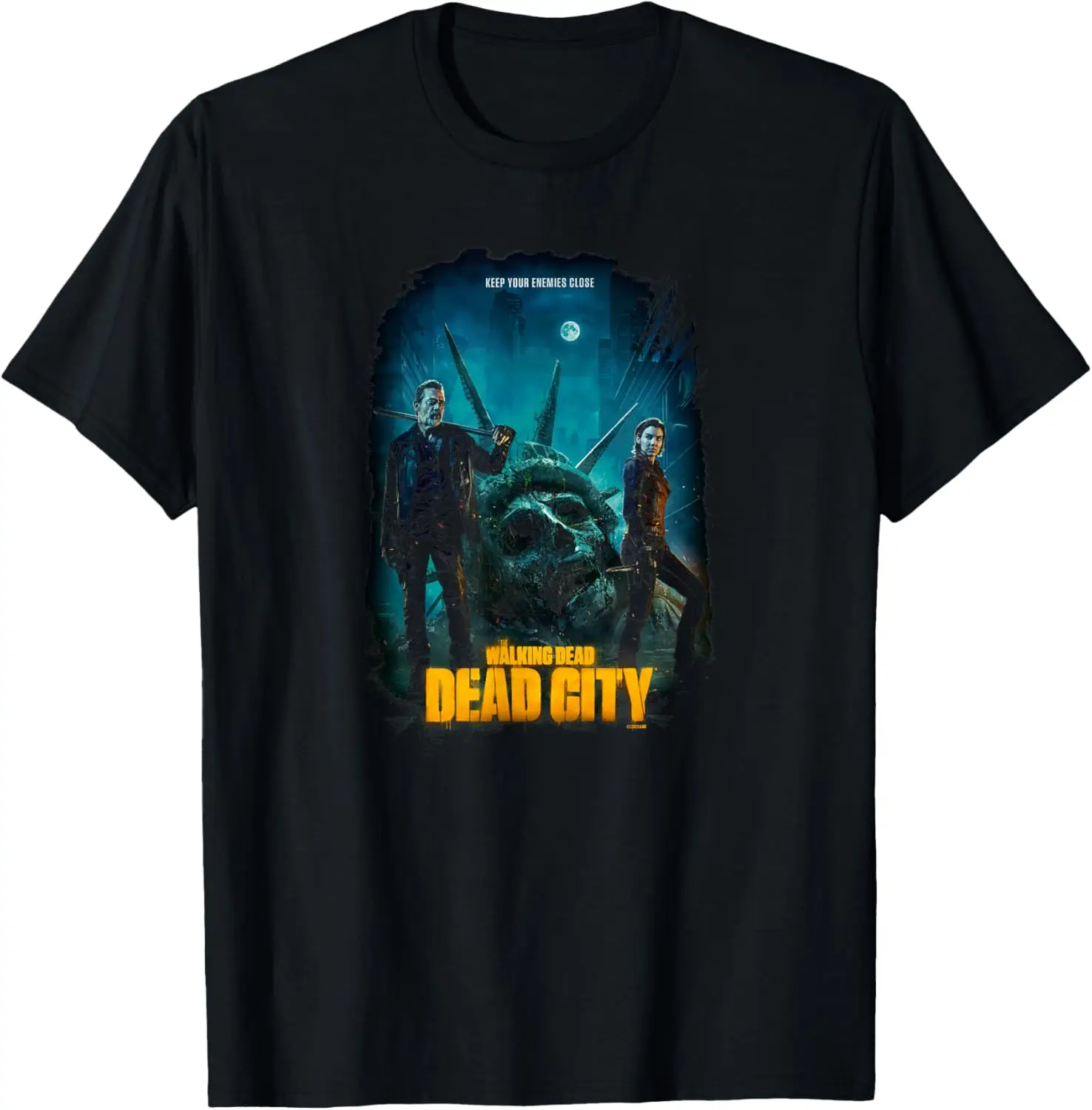 

Футболка Dead City Season 1-клавишного искусства