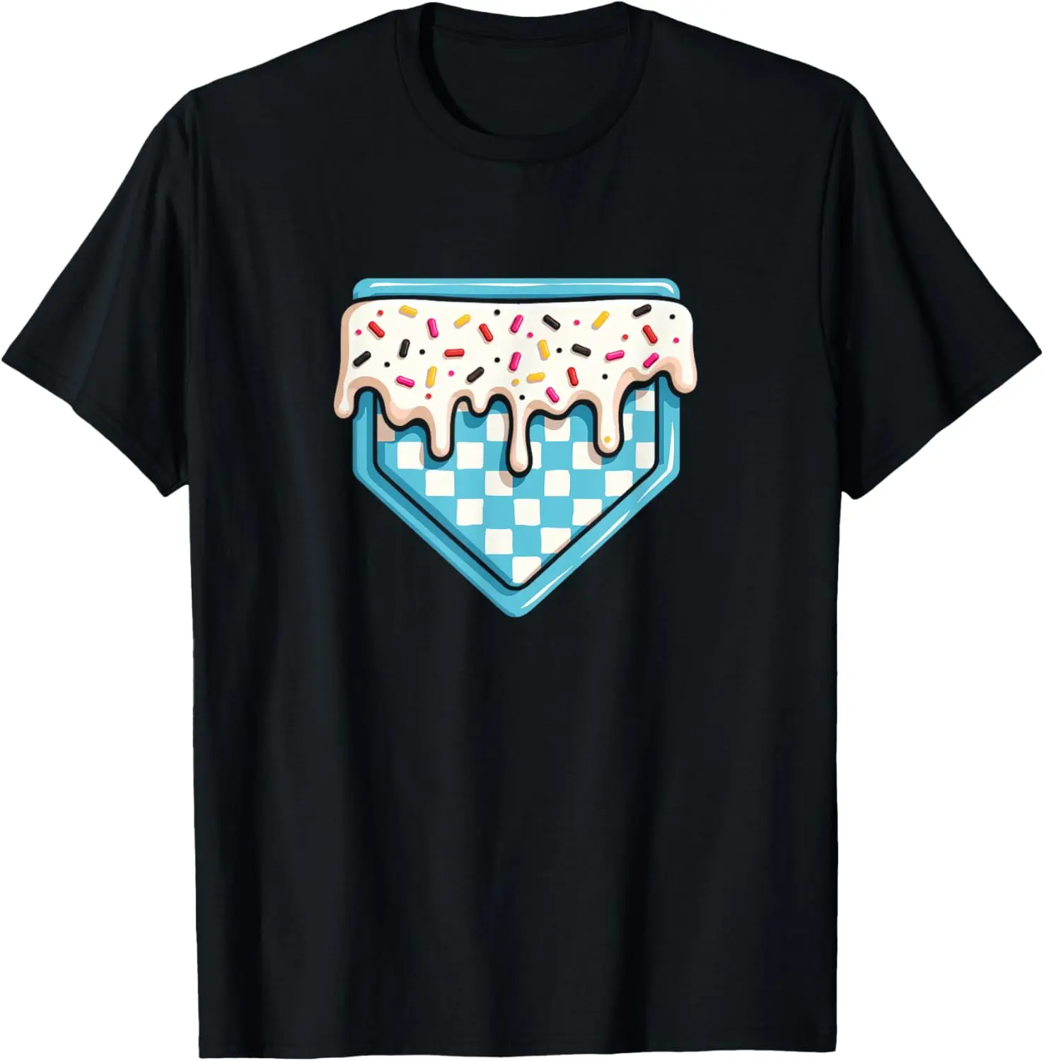 T-shirt da baseball da softball con gelato a goccia divertente per bambini e ragazzi
