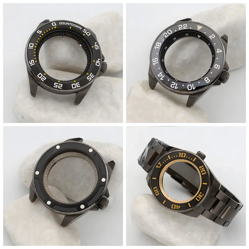 

Корпус часов King Samurai цвета оружейной стали подходит для японских автоматических механизмов NH34, NH35, NH36, водонепроницаемость 200 м, серия King Samurai SRPE33K1