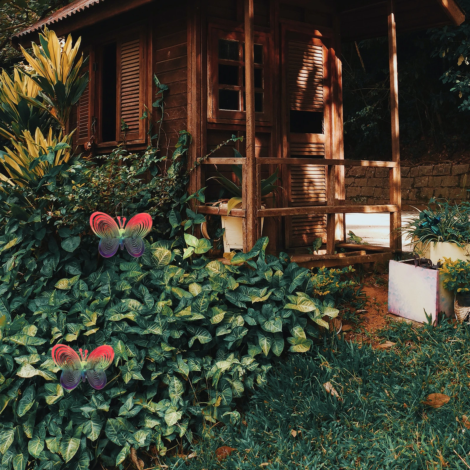 

2pcs Anti-Bird Wind Spinner Plastic Reflective Deterrent For Garden Yard Balcony Orchard Park Outdoor Decor Windmill Chime