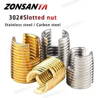 M2 M2.5 M3 M4 M4.5 M5 M6 M8 M9 M10-M20 Stainless Steel/Galvanized Thread Repair Insert Slotted Self-tapping Screw Sleeve Nuts