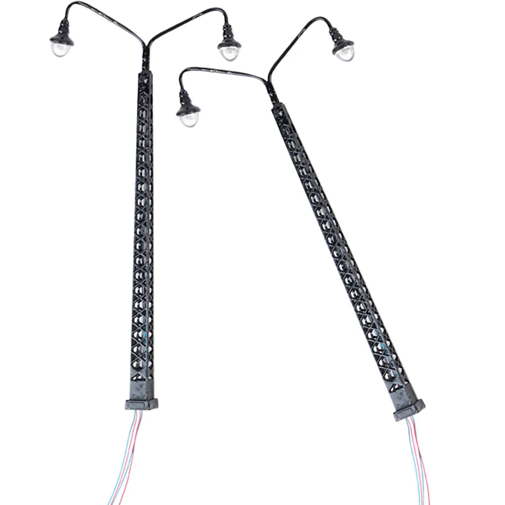 

2 Pcs Model Garden Light Simulated Signal Models Micro Landscape Ornaments Mini Traffic Street