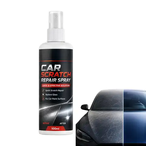 1pc Car Scratch Remover 100ml Exterior Swirl Restorer Spray Car Scratch Eraser For Truck SUV Van Motorcycle Hood Door Roof