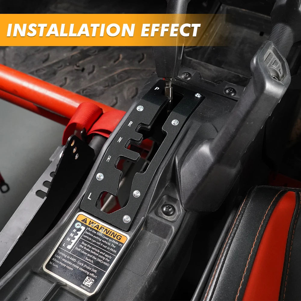 For CAN AM Shift Shifter Gate Plate Panel Cover Guard Protector UTV for Can-Am Maverick X3 Max R 4x4 Turbo DPS 2017-2021 2019