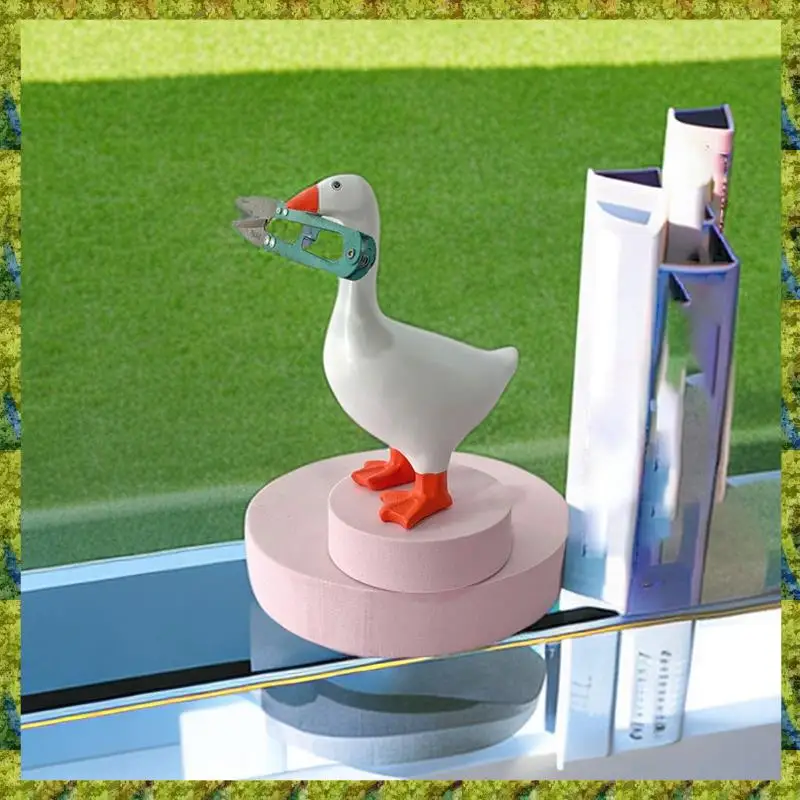 Magnetic Goose Duck Key Holder, Room Decorations Cute Figurines Ornament Goose Merch Animal Statues For Home Decor Durable