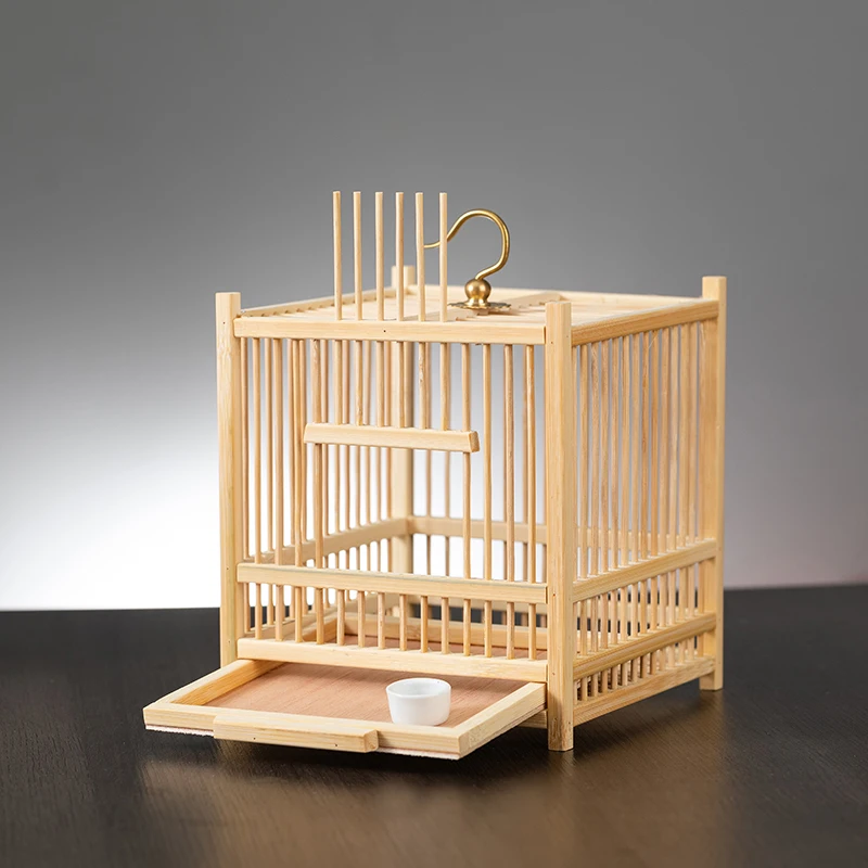 

Large Cricket Cage for Insects Bamboo Weaving Katydid and Mantis Habitat Insect Enclosure Ventilation Pet Terrarium for Cicadas