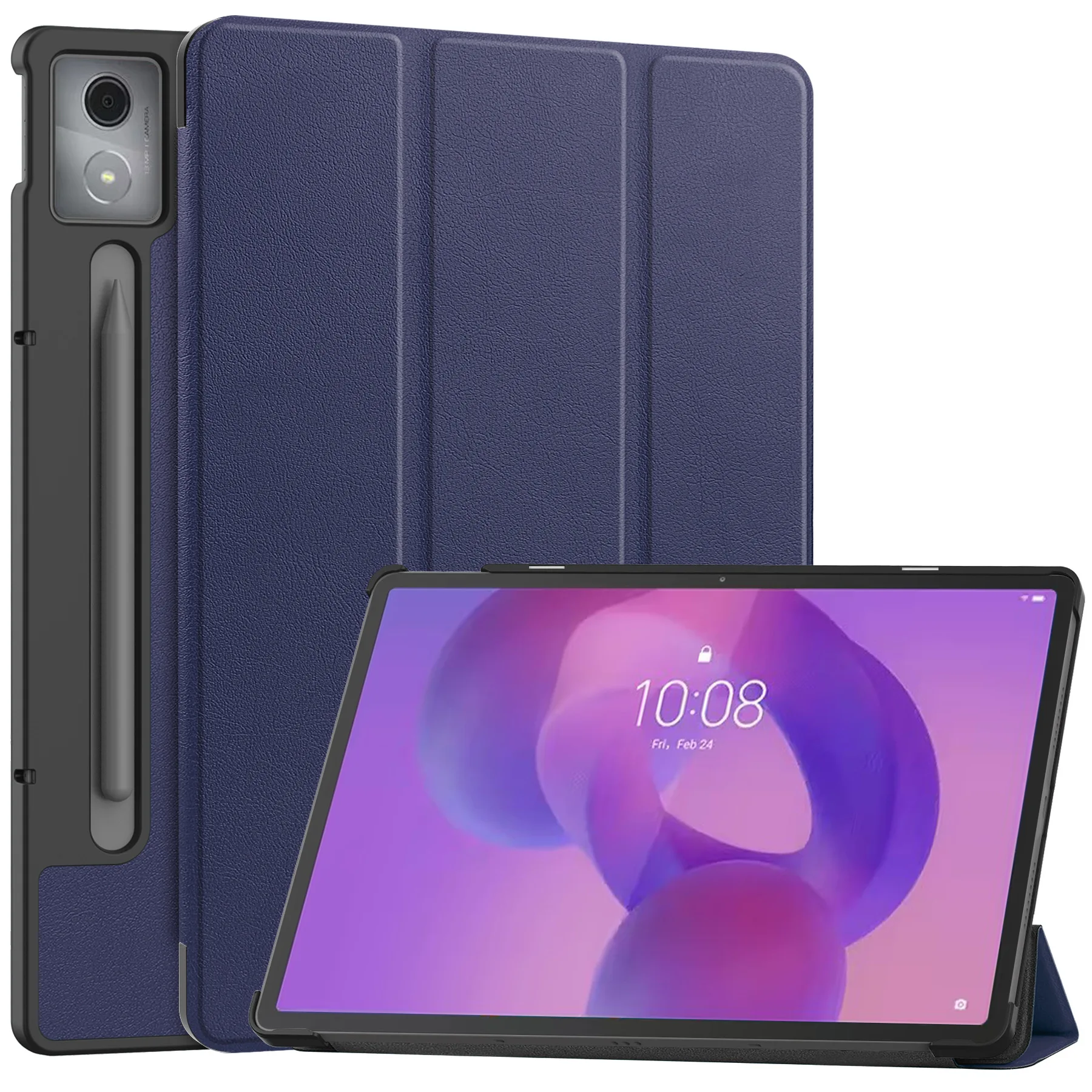 Für Lenovo Idea Tab Pro Fall 12,7 zoll Magnetische Tri-Folding PU Leder Stand Abdeckung Für xiaoxin idea tab pro 2025 tb373fu TB375FC