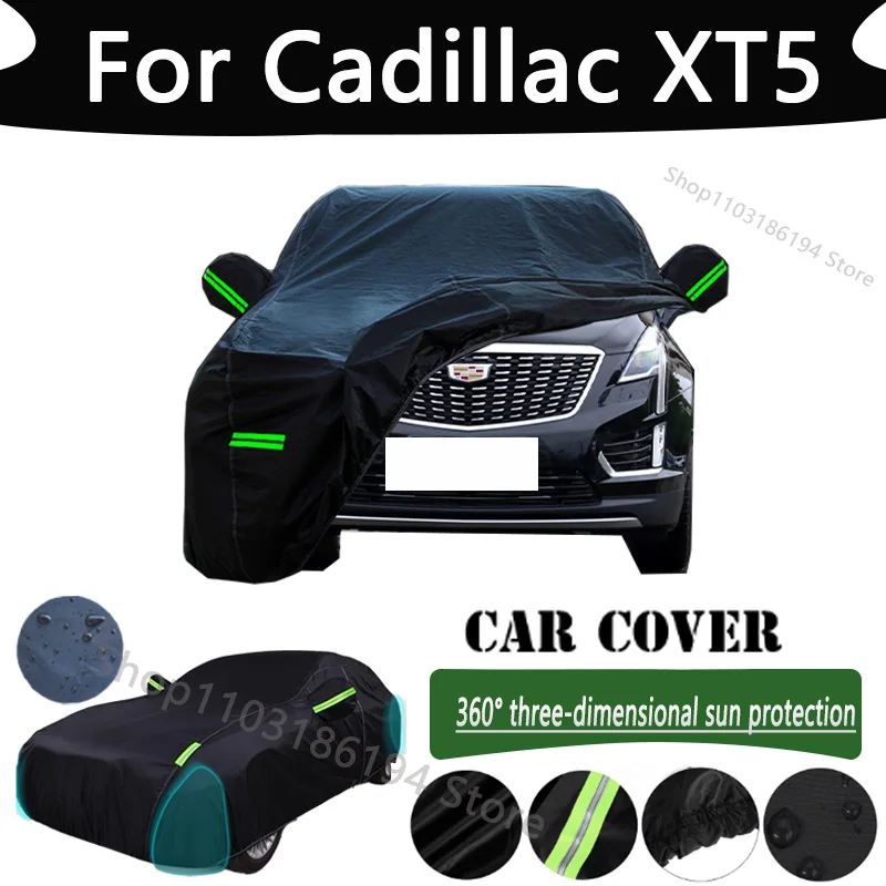 

For Cadillac XT5 Outdoor Protection Full Car Cover Snow Covers Rainwater Sunshine Dustproof Scratches Car Cover