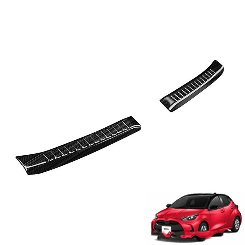 Car Rear Bumper Trunk Guards Trunk Anti-Scratch Guards Rear Bumper Trim Cover for Toyota Hatchback Yaris 2020-2021