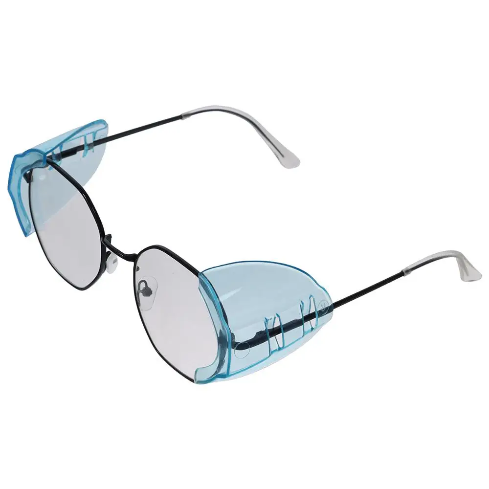 

TPU Eye Protection Glasses Rose/Blue/Dark Green/Clear/Tawny 12mm Side Shields for Glasses Anti Fog Safety Glasses Small Frame