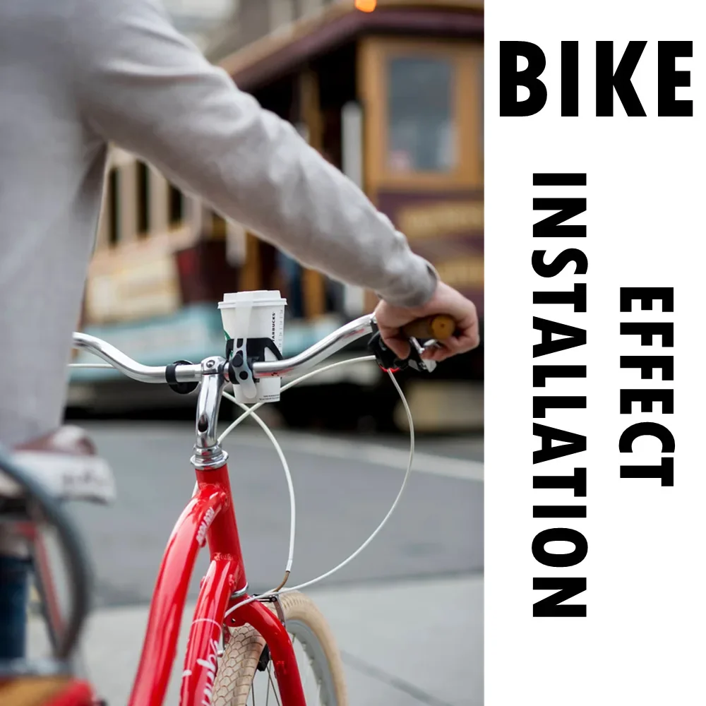 Soporte para taza de manillar de bicicleta Vintage, soporte multiusos para café/té/botella para ciclismo, portavasos de agua para bicicleta urbana