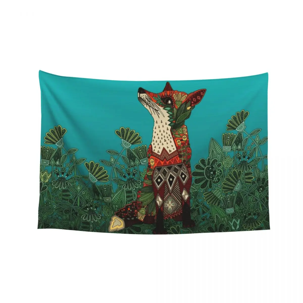 

floral fox Tapestry Cute Decor Wall Decoration Bedroom Decor Decorative Wall Murals Tapestry