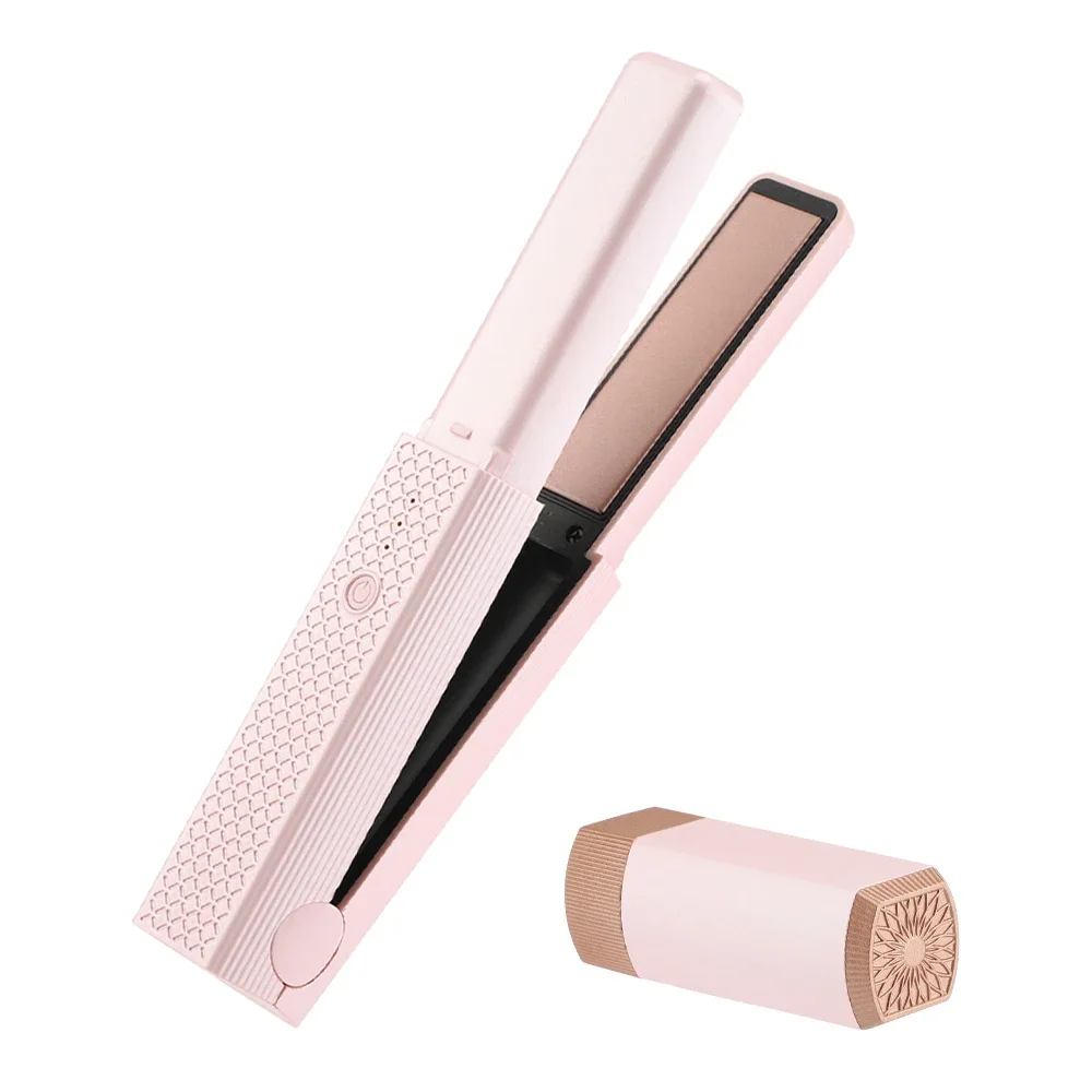 

Electric Wireless USB Hair Straightening Curling Iron Portable Cordless Mini Flat Iron Hair Straightener