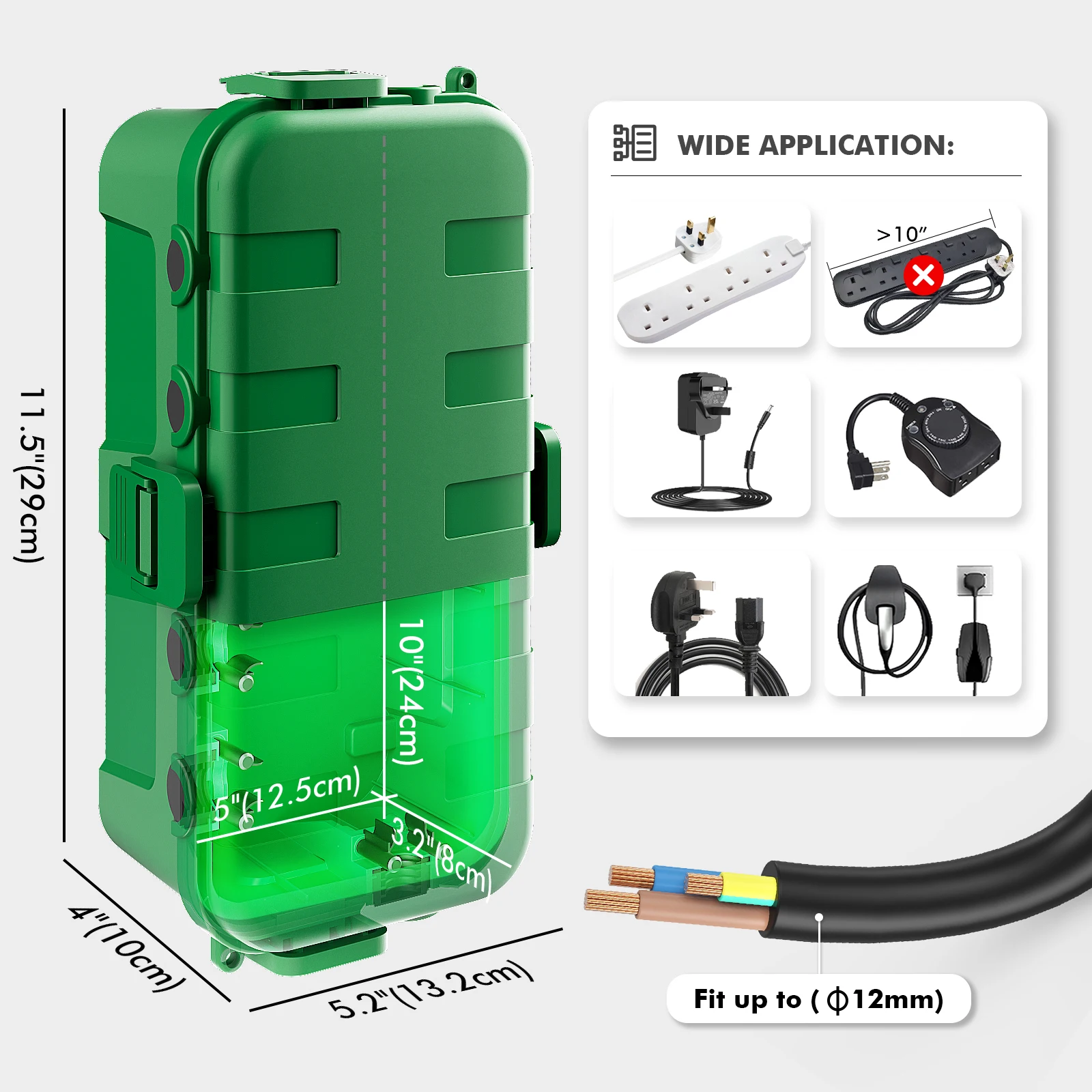 صندوق كهربائي خارجي متوسط الحج - مراجعة Outdoor Power Strip With Cover وسعره
