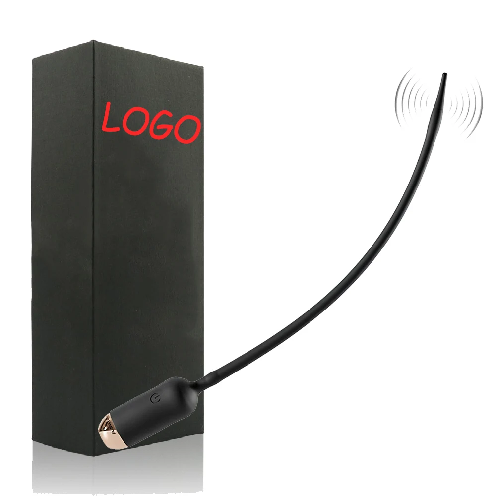 Vibrating Urethral Sounds Wholesale USB Rechargeable Silicone Urethral Plug Dilator Male Masturbation Private Label Sex Toys