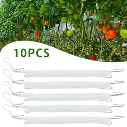 10pcs Greenhouse Garden Plant Hooks 27.5cm Hooks With 10m Nylon Rope For Tomatoes Cucumbers Beans Eggplants Melons Pumpkins