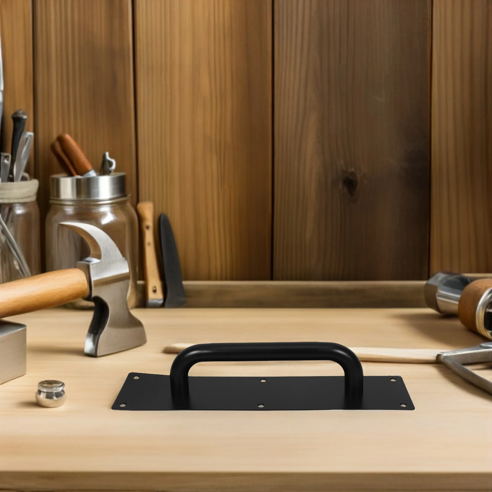 1 مجموعة دفع سحب مقبض الباب الفولاذ المقاوم للصدأ مصقول تصميم سلس للأبواب الزجاجية الخشبية المنزل مكتب تجاري #4