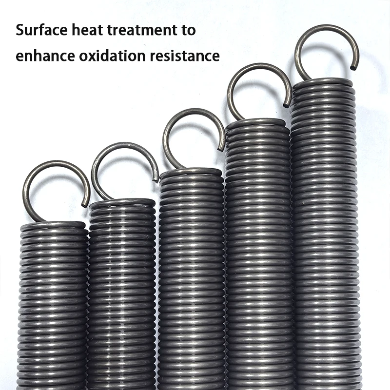 Diâmetro do fio 0.5mm, gancho aberto, mola de tensão, mola de extensão de bobina, mola de rascunho, diâmetro externo 3mm/4mm/5mm/6mm