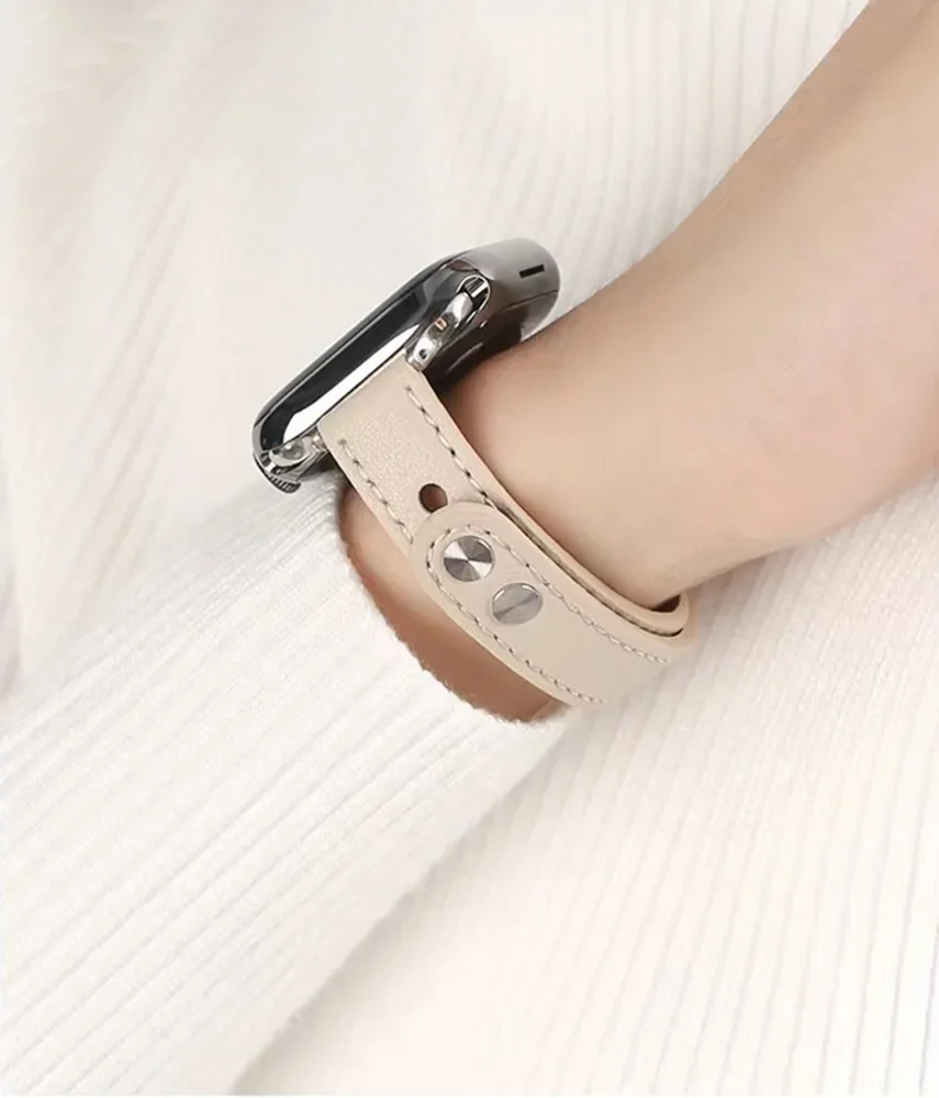 49mm Ultra Band for Apple Watch Strap 8SE 7 6 5 4 40/44mm Lady Bracelet for Iwatch Series 3 2 1 38/42mm Double Nail Slim Correa