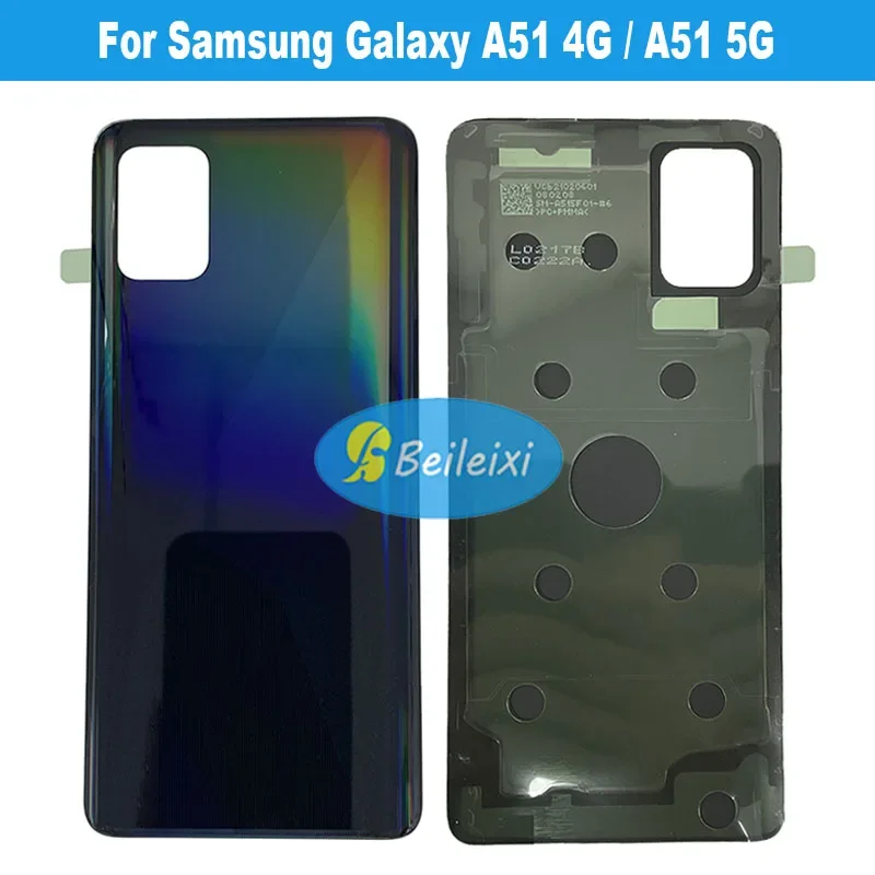 For Samsung A51 A515U A515F/DS Battery Cover Rear Door Housing Case Protective Battery Cover For Samsung A51 5G UW A516F A516N