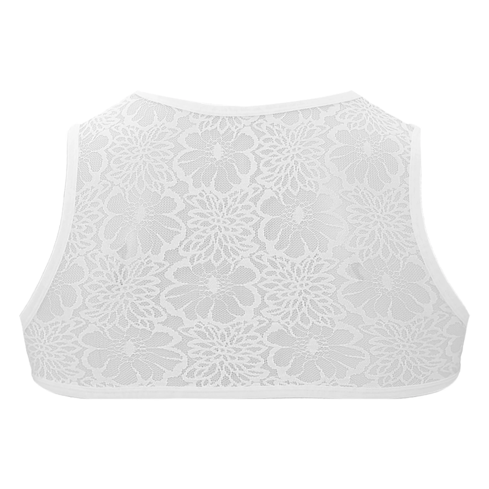 Mini สั้นเสื้อกั๊กผู้ชายกล้ามเนื้อแสดง Bra Top Cross-dressing Transgender บทบาทเล่น Prop Top สําหรับสนุกเกย์ชุดชั้นในชุดนอน