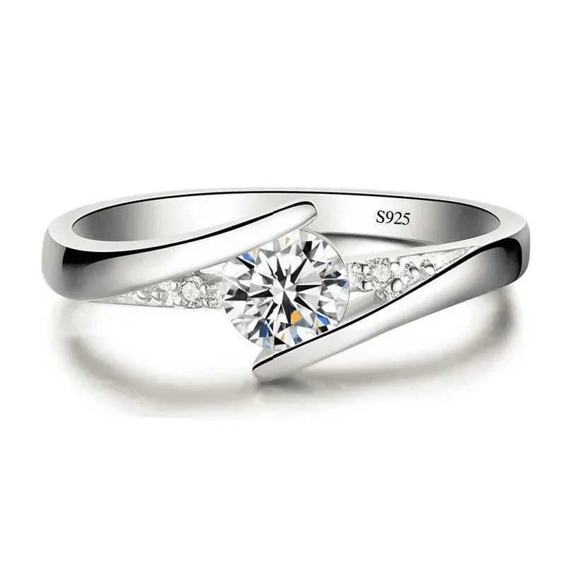 

Cute Female Small Zircon Stone Engagement Ring Vintage Yellow Gold Color Wedding Jewelry For Women
