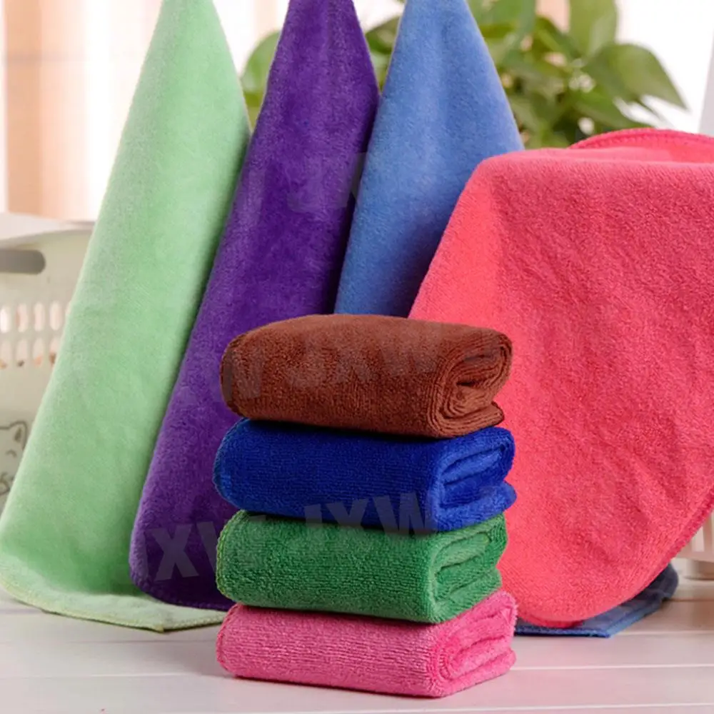 30x30CM Car Wash Microfiber Towel Car Cleaning Drying Cloth Hemming Car Care Cloth Detailing Car Wash Towel For Car