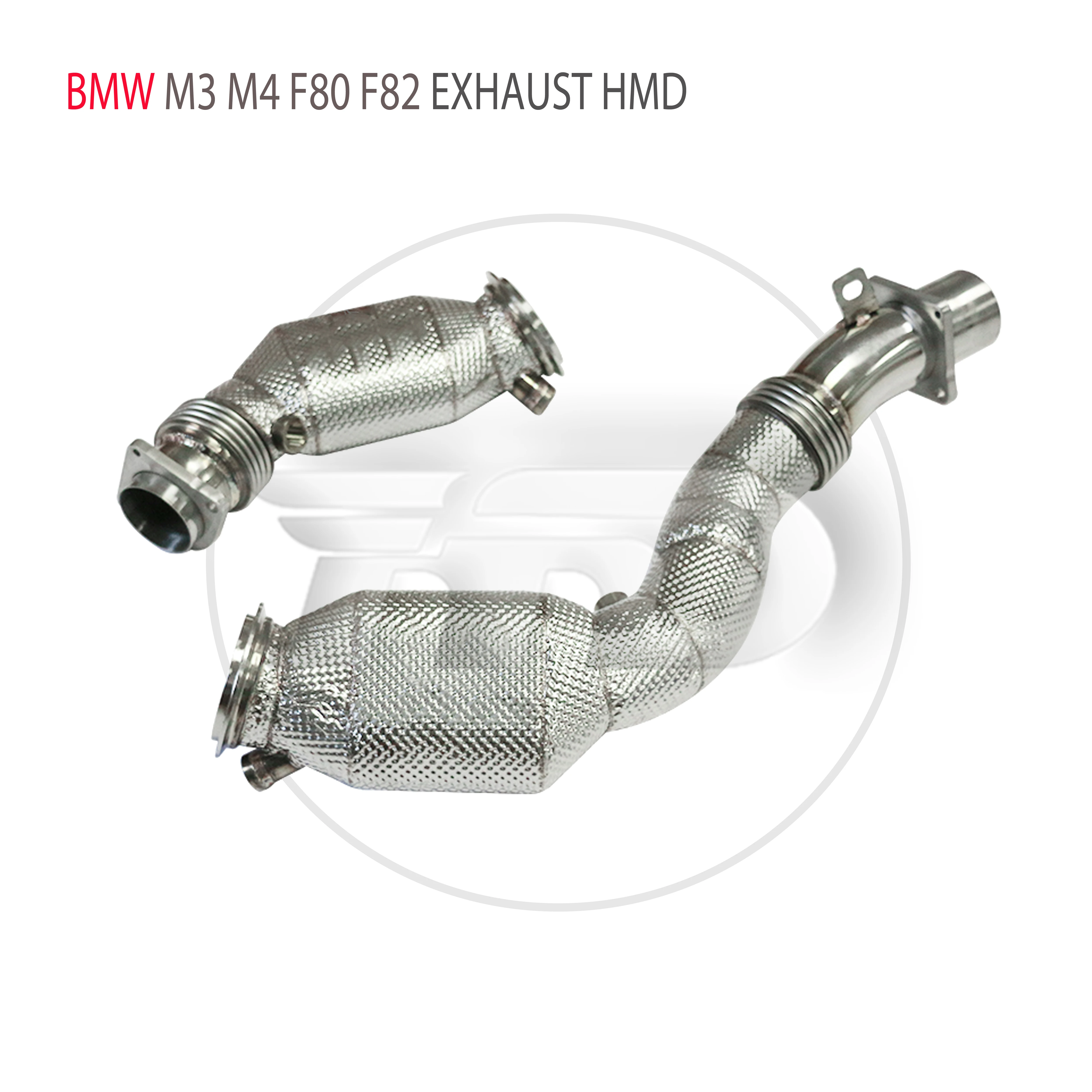 

HMD Exhaust Assembly High Flow Performance Downpipe for BMW M3 M4 F80 F82 S55 Engine 3.0T With Heat shield