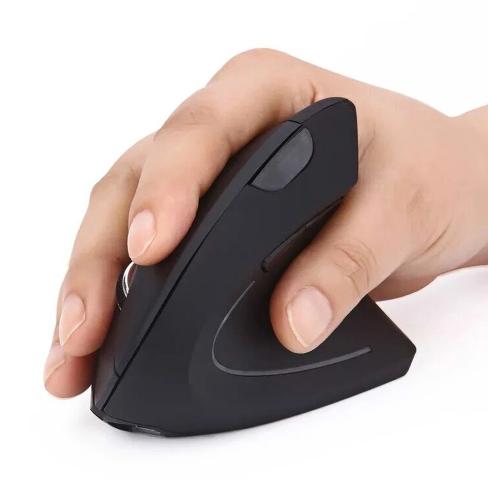 

Wireless Vertical Mouse Optical New Colorful Light Wrist Healing Ergonomic Mice with Mouse Pad Kit Gaming Computer