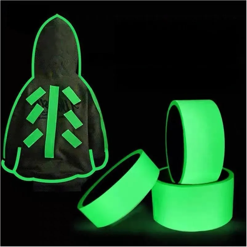 Luminous Fluorescent Night Self-adhesive Glow in The Dark Sticker Tape Safety Security Home Decoration Warning Adhesive Tape