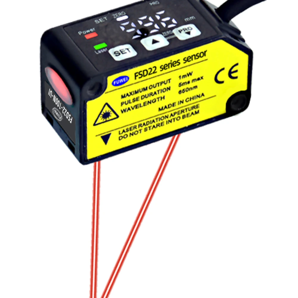 

Laser Displacement Ranging Sensor Switch Analog Measurement Thickness Level and Flatness Sensor HG-C1400