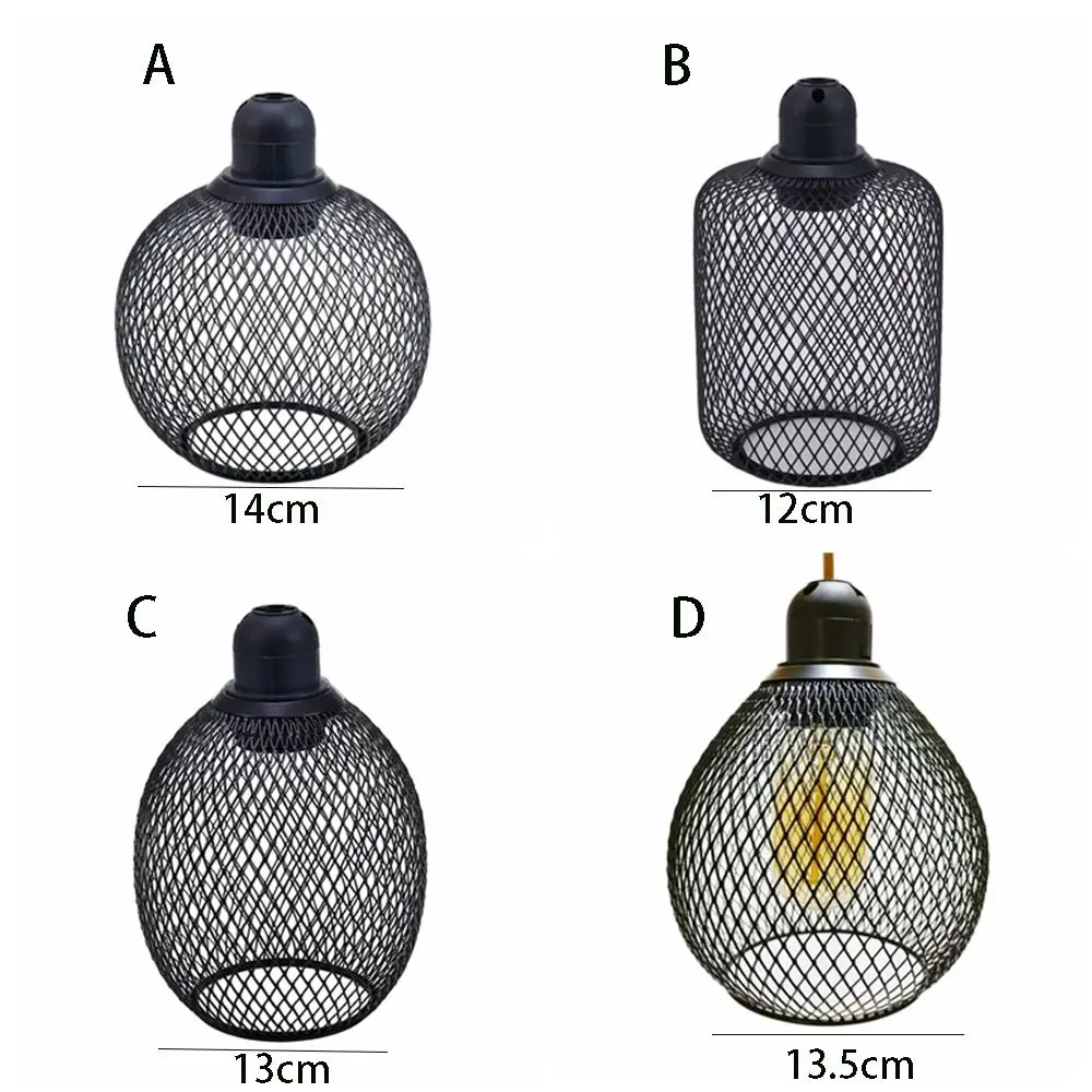 Iron Pendant Lamp Shade Mesh Ball Hanging Lamp Covers Classic Hollow Out Chandelier Lampshade Shell Hot Pot Shop
