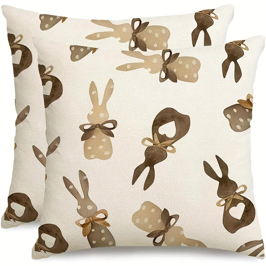 

Наволочка с принтом кролика — мягкий, удобный домашний декор для милого и уютного образа, идеально подходит для детских комнат и игр