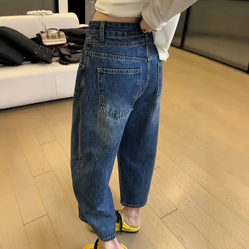 Women's Pants Loose Fit Straight Leg Women's Jeans Lightweight Summer New for Petite Tall Short Height 5
