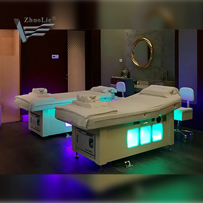2023 High-grade Japan Thermal Treatment Massage Bed  Electric Beauty Salon Furniture  with Music Massage Function