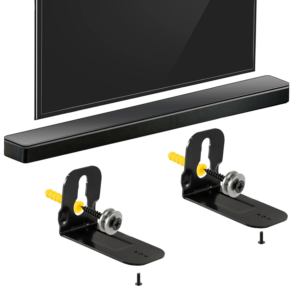 Soundbar Wall Mount Bracket For Samsung HW-B550 HW-Q990B HW-N950 HW-Q90R HW-Q80R HW-A550 Secure Holder Mounting Set