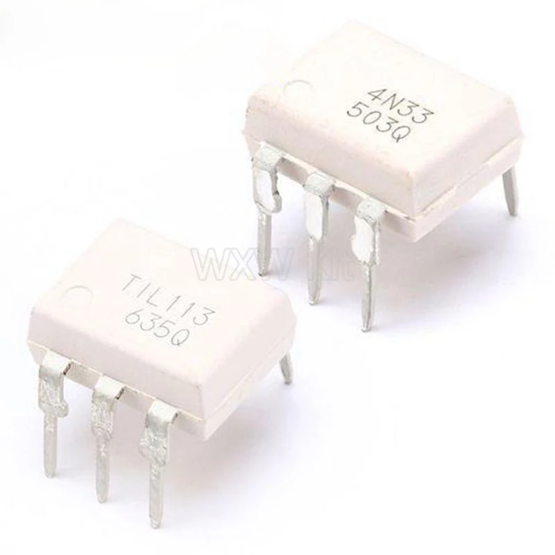 10pcs/lot 4N38 4N37 4N36 4N35 4N33 4N32 4N27 4N28 4N25 4N26 DIP-6 IC Optocoupler