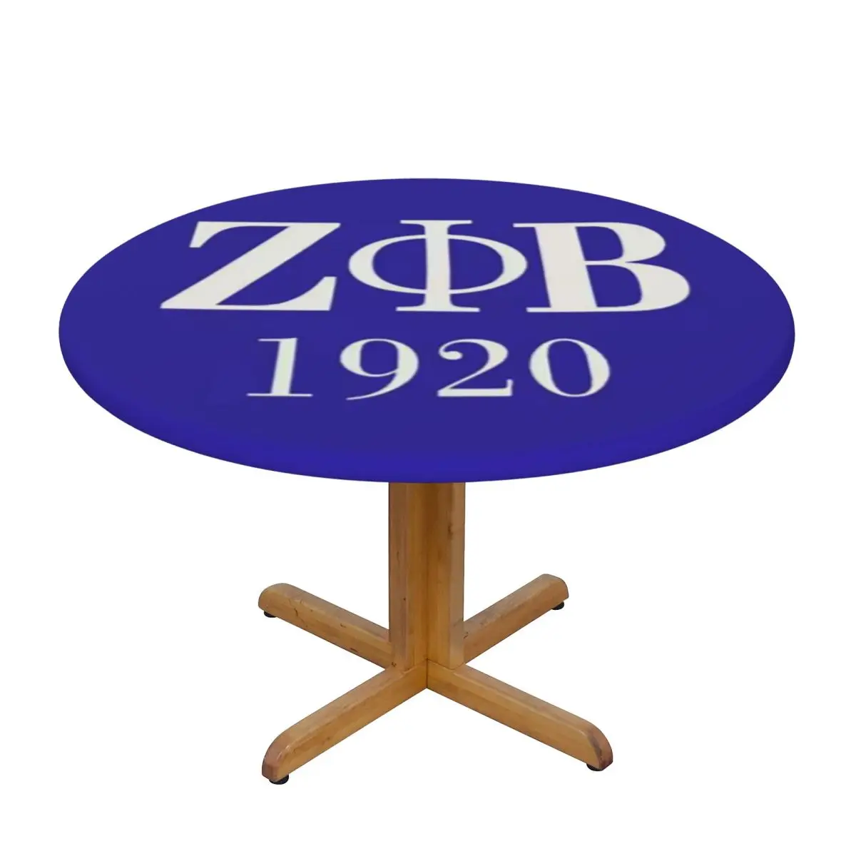 Zeta Phi Beta Sorority Logo Greek Letter 1920 Waterproof Round Tablecloth Oilproof Table Cloth Kitchen Events Dining Table Cover