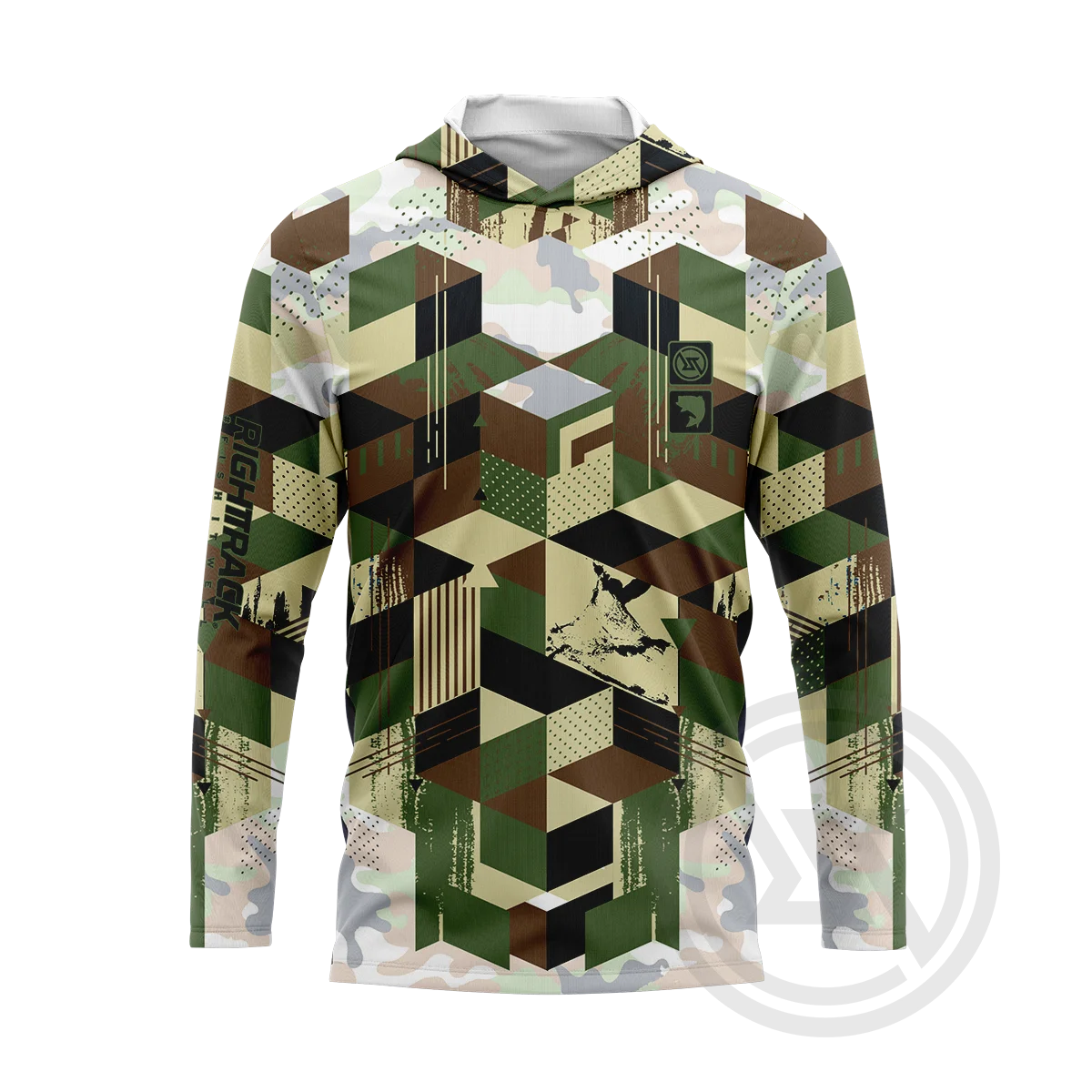 

RT Camo Hoody Fishing Shirts Summer Outdoor Long Sleeve Mesh UPF Sunscreen Gear Angling Clothing