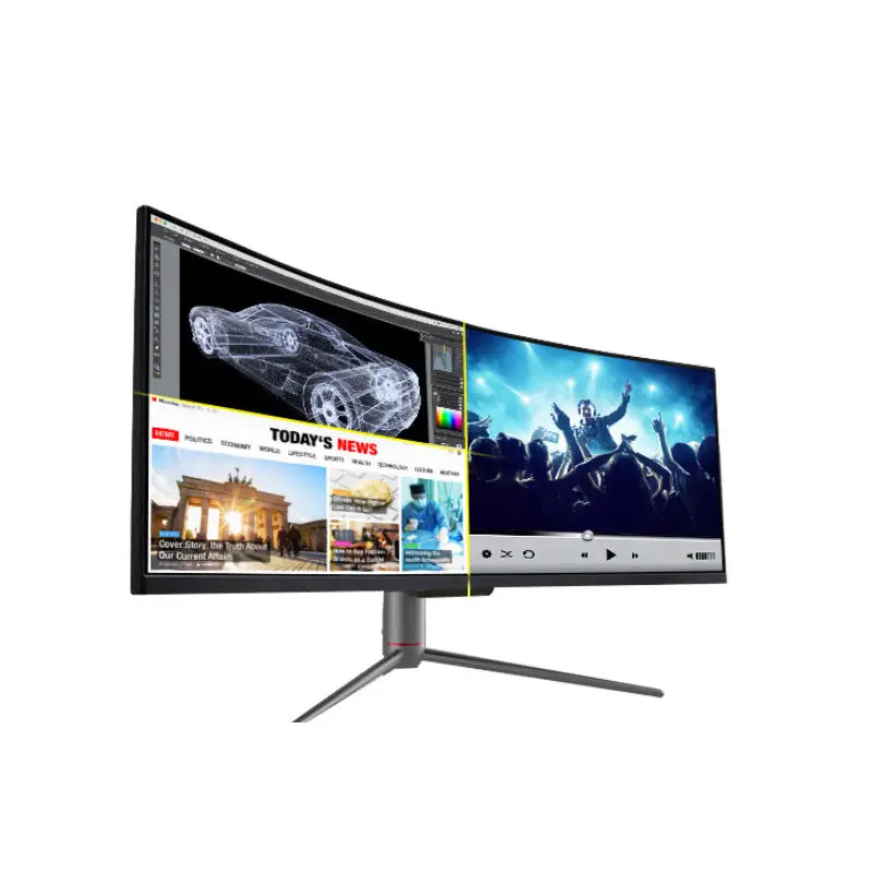 

factory 49 inch Curved Screen Big Wide Screen Computer Gaming 4k 165hz Frameless