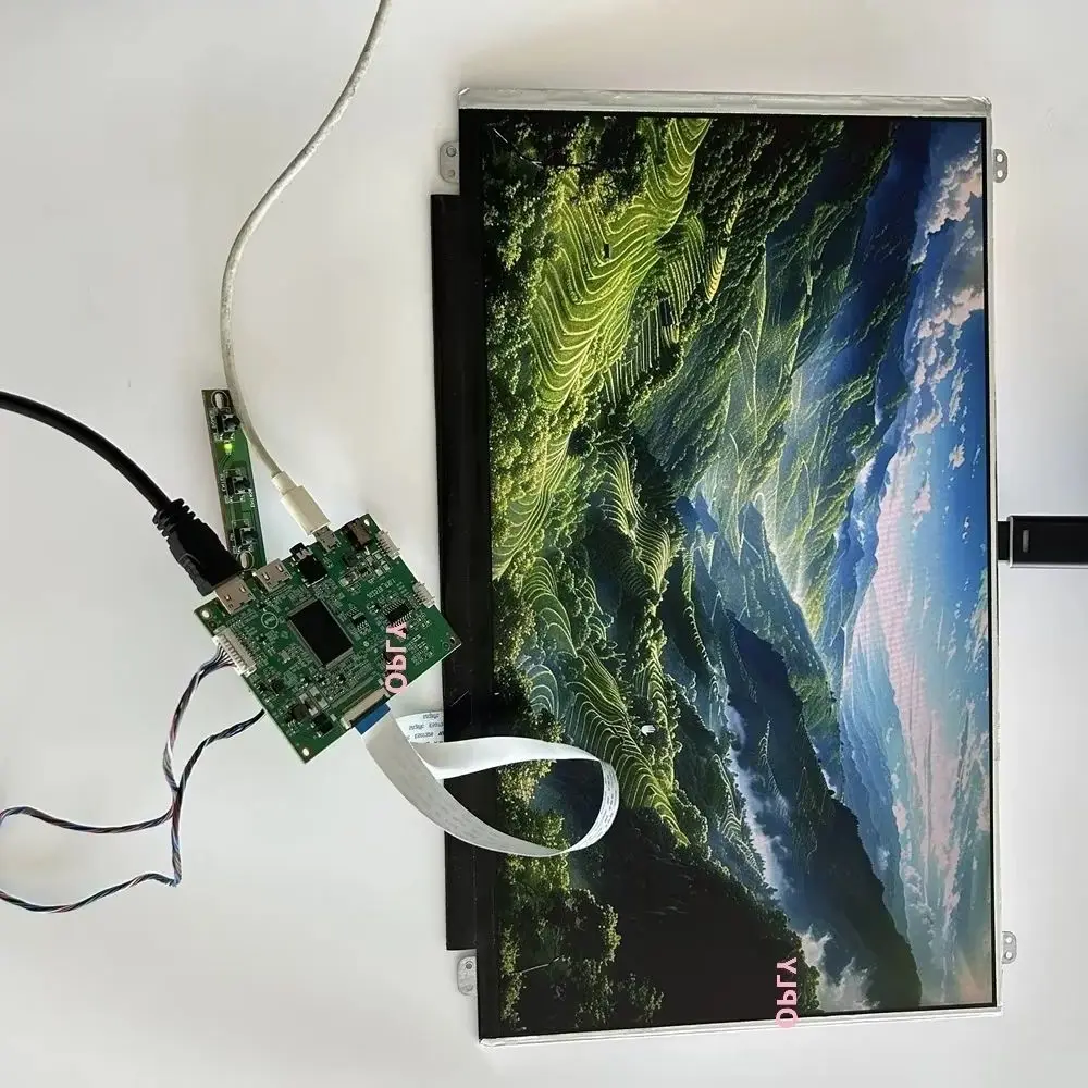 

15,6-дюймовый 15,6-дюймовый монитор с панелью EDP 1366X768 DIY для ПК PS X360 ноутбука малиновый + плата контроллера 2 мини-HDMI-совместимого