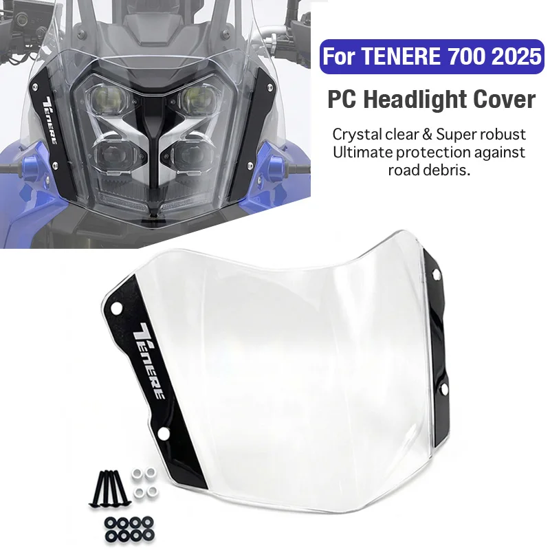 

PC Material Headlight Cover Head Light Guard Protection For Tenere 700 2025 Motorcycle Accessories