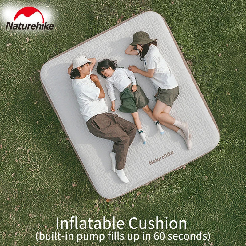 Naturehike Camping Inflatable Mattress 2/3 Person TPU Self-inflating Mats 20cm/30cm Thickness Portable Outdoor Family Air bed