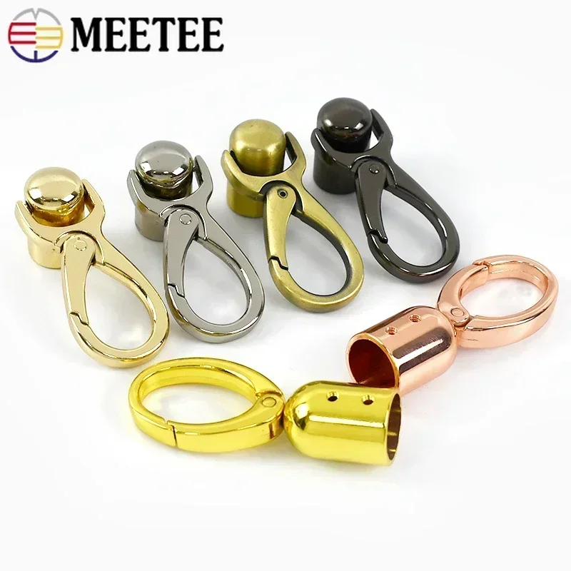 2/4Pcs Bag Buckles for Strap Handbag Handle Cord Lock Stopper Clasp Chain Connector Hanger Hooks DIY Hardware Accessories