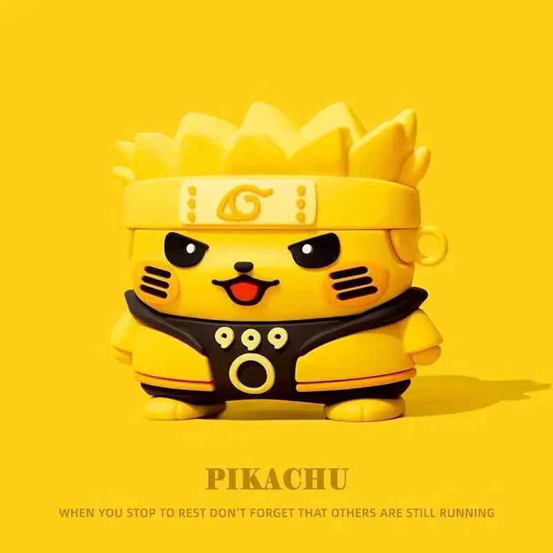 بوكيمون بيكاتشو جينجار Airpods Pro3 بلوتوث حقيبة سماعة الاذن حافظة واقية محمولة مضادة للسقوط مقاوم للماء صديق مهرجان هدية #6