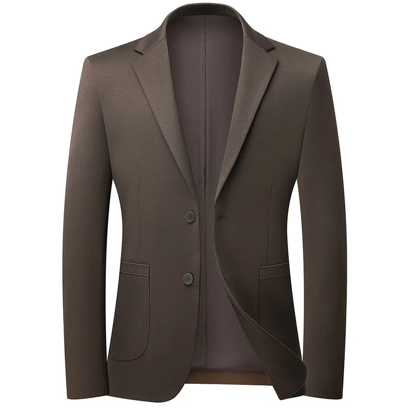 

Blazer's New Men's Fashion Business Outdoor Banquet Solid Color Versatile Wedding Hosting Dress, Actor Gentleman Casual Blazer