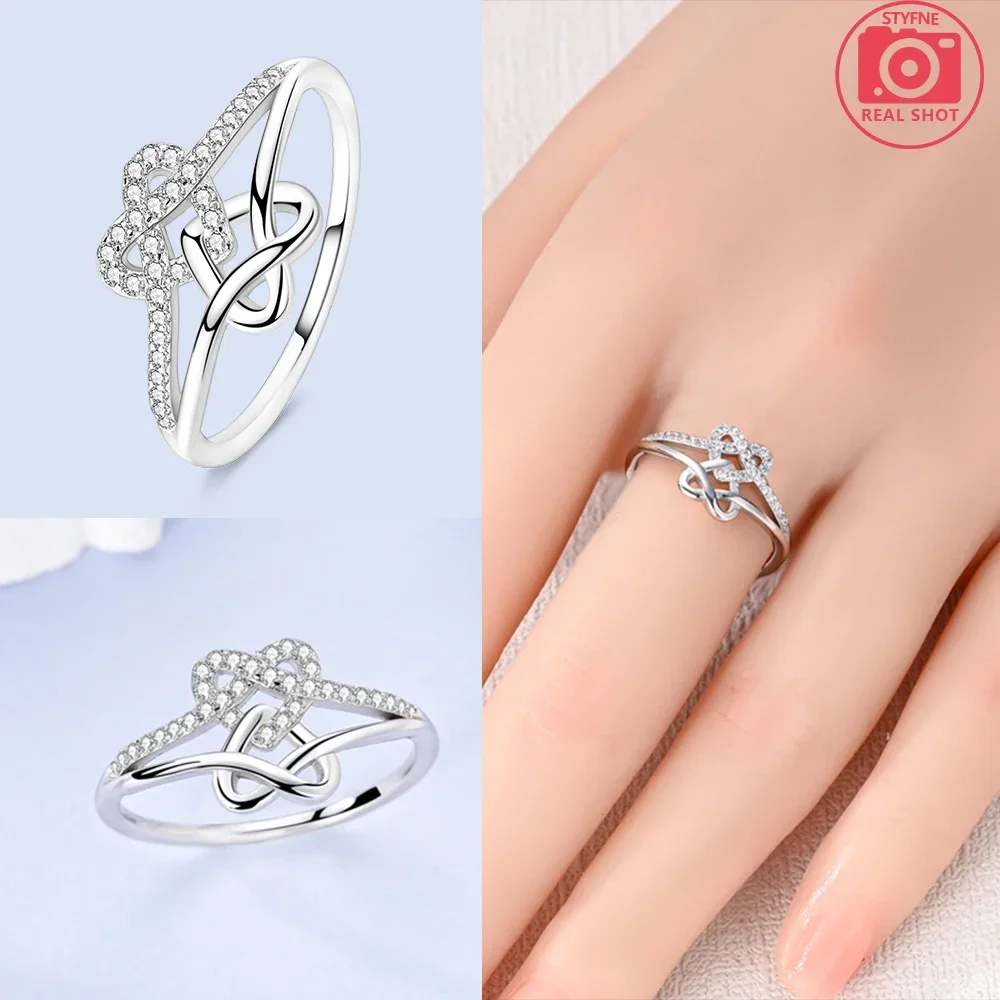 قلب امرأة الجرح سحر 925 الأصلي خواتم الفضة الاسترليني لذكرى الزفاف الفاخرة مجوهرات خاتم الحب هدية عيد ميلاد