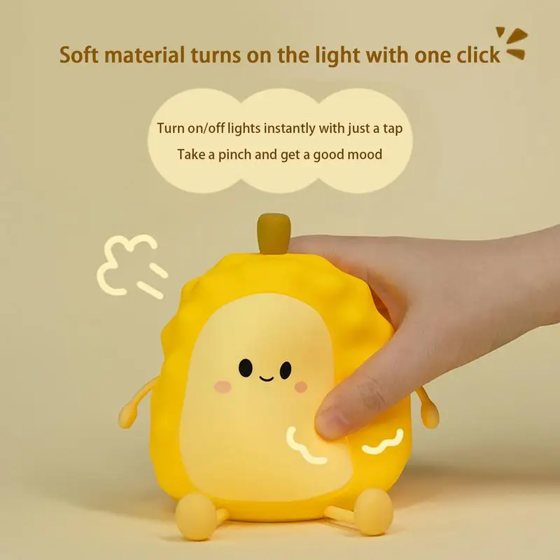 

Durian Silicone Lamp Nursery Light Led Children Night Light Duckling Rechargeable Lamp USB Silicone Squishy Sleeping Bedroom