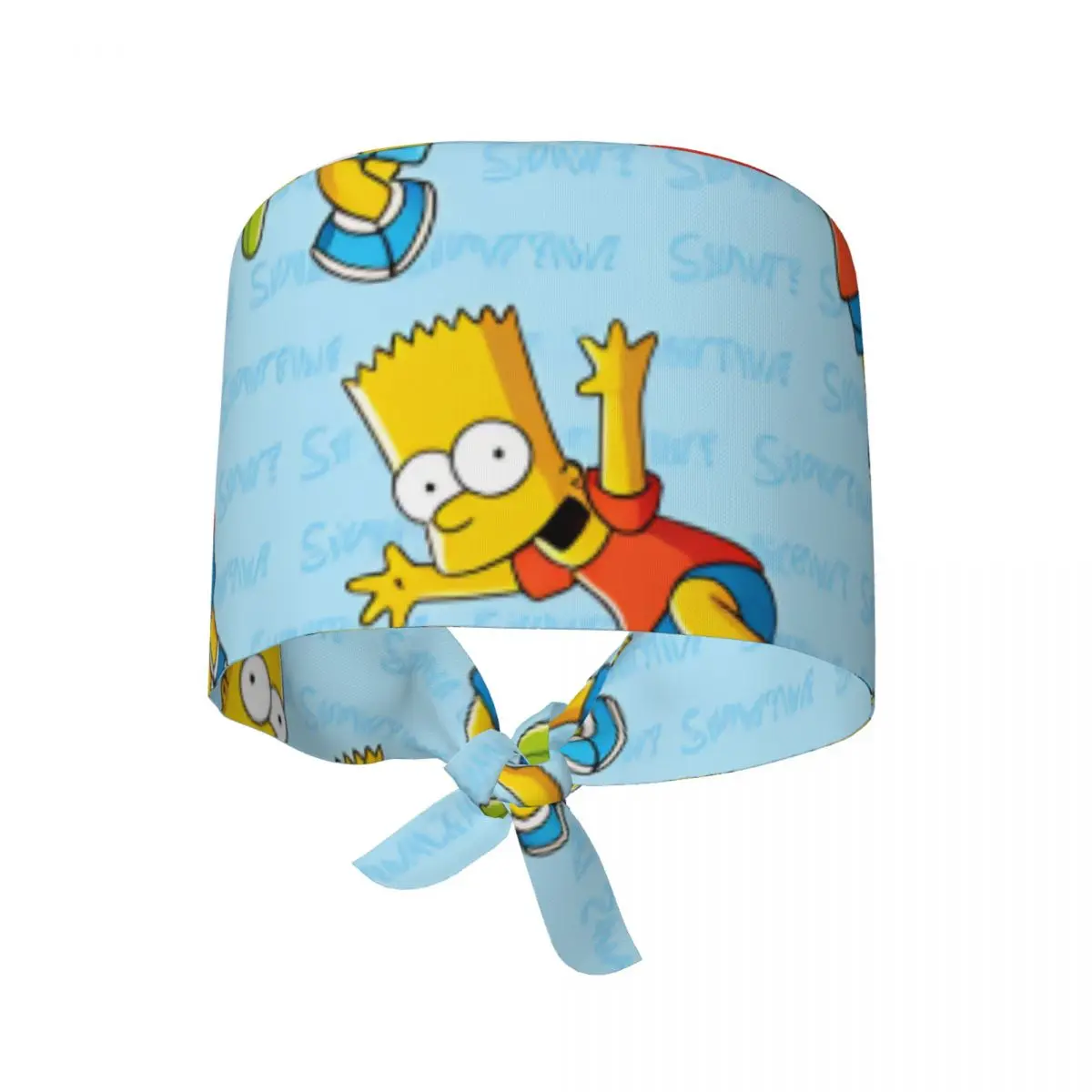 Work Scrubs Hat Simpsons Movies Nurse Hats For Men Women Tie Back Working Caps Adjustable Custom DIY Medical Cap